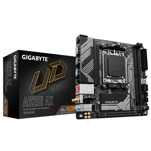 Gigabyte A620I AX, AMD A620, AM5, 2xDDR5, mini ITX