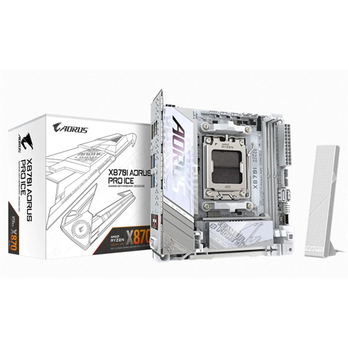 Gigabyte AORUS X870I PRO ICE, AMD X870, AM5, 2xDDR5, mini ITX