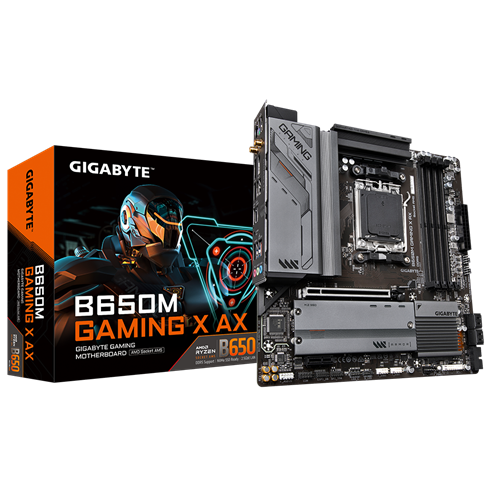 Gigabyte B650M GAMING X AX , AMD B650, AM5, 4xDDR5, mATX