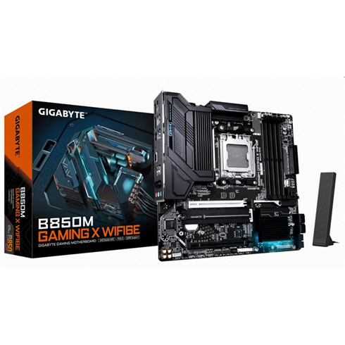 Gigabyte B850M GAMING X WIFI6E, AMD B850, AM5, 4xDDR5, mATX