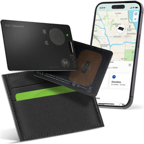 KeySmart SmartCard s Apple Find My - smoke