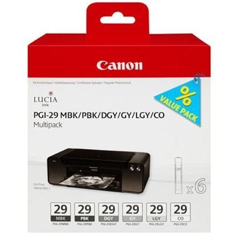 Náplň CANON PGI-29 MBK/PBK/DGY/GY/LGY/CO PACK PIXMA Pro 1